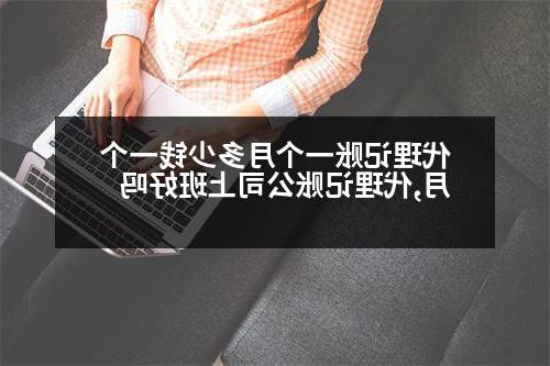 代理记账一个月多少钱一个月,代理记账公司上班好吗